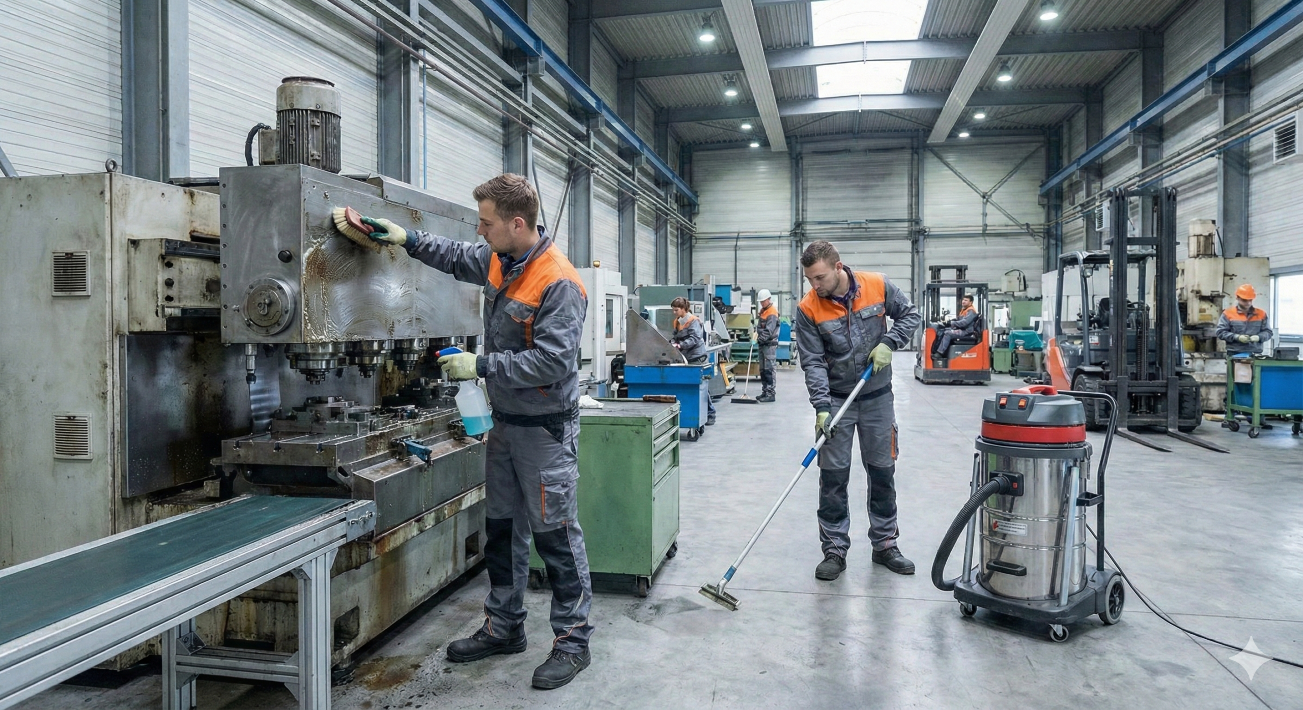 Industrial Hall Cleaning
