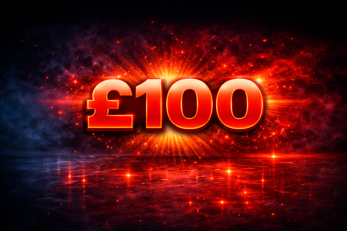 £100 Cash Free entry