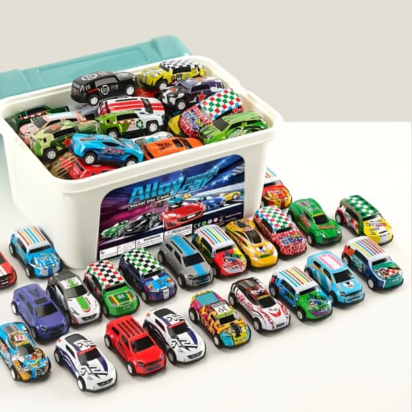 12/20/48pcs Mini Racing Car Set - Pullback Action, School Prize, Multi-Colors - Christmas Gift for Grandchildren, Ideal for Teenager And Boy/Girl Gifts And Birthday/Party Presents, Family Interactive Toy And School Pack